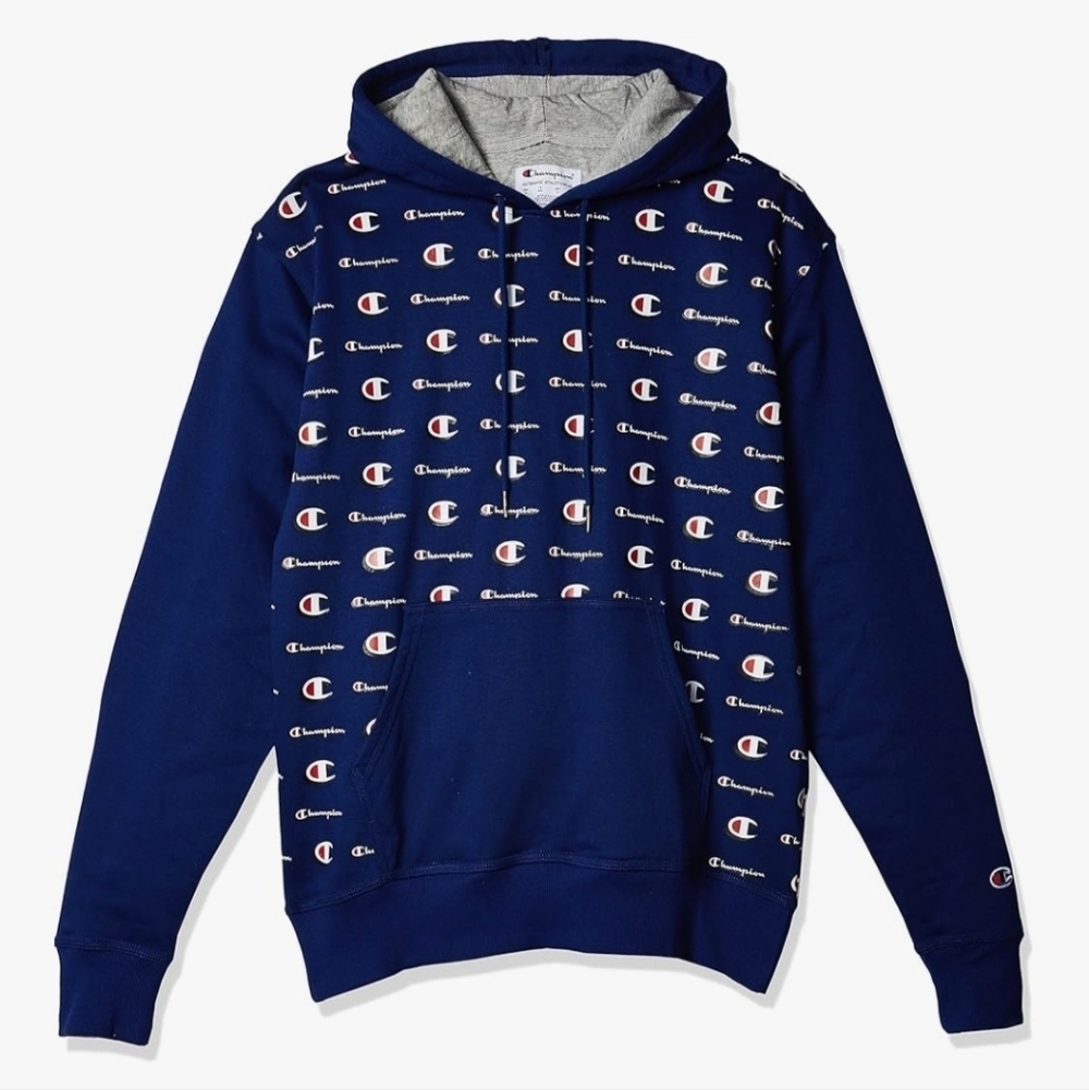 Champion Blue Logo Men's Sweatshirt - Size S Like New